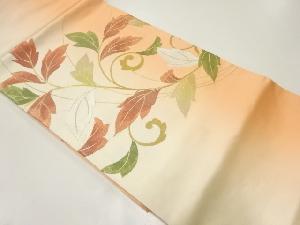 草葉模様織出し名古屋帯